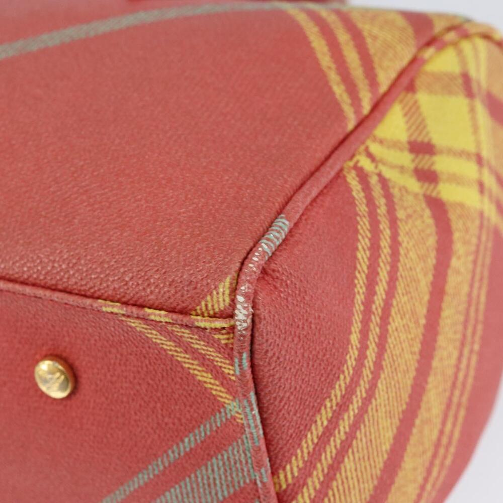Vivienne Westwood Shukatatan Hand Bag PVC Red Gold Auth am9551 - Picture 16 of 16